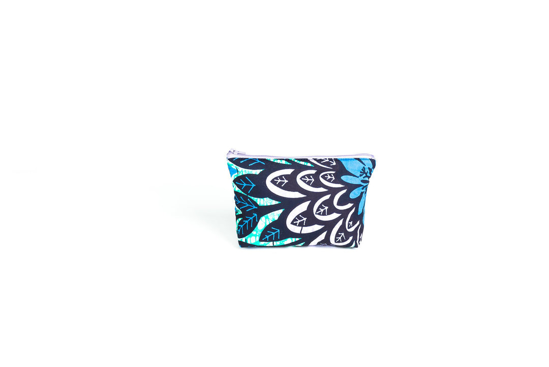 Petite pochette de maquillage - Floral Blue Awaken - BE BOLD BY DIAMANY