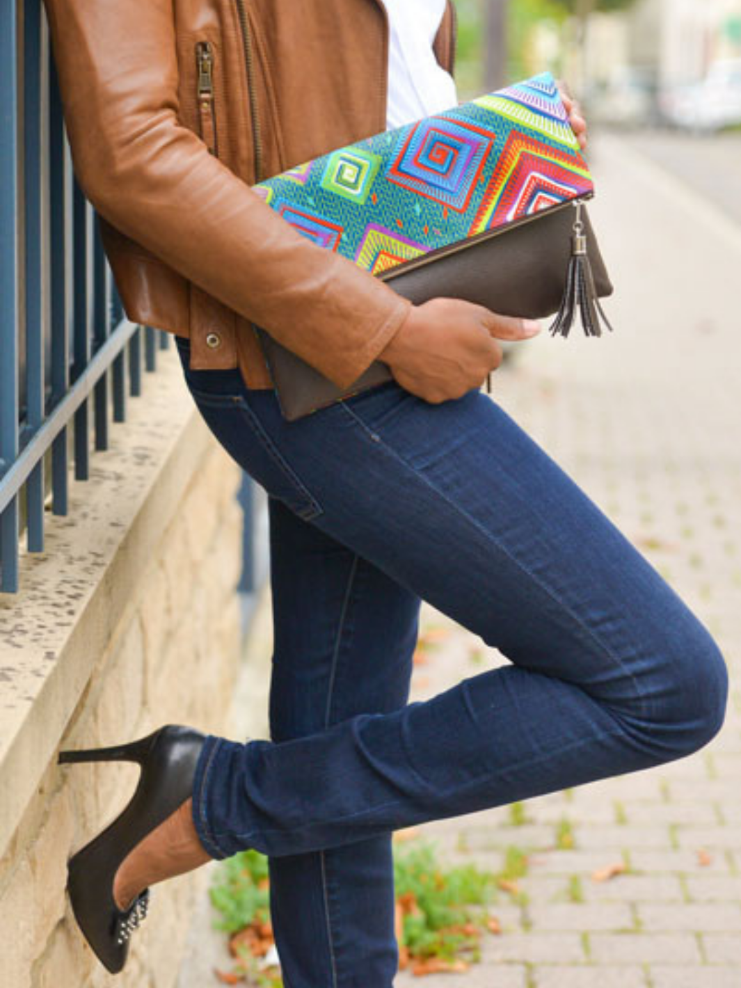 Pochette en Simili Cuir Hunter Green BE BOLD BY DIAMANY