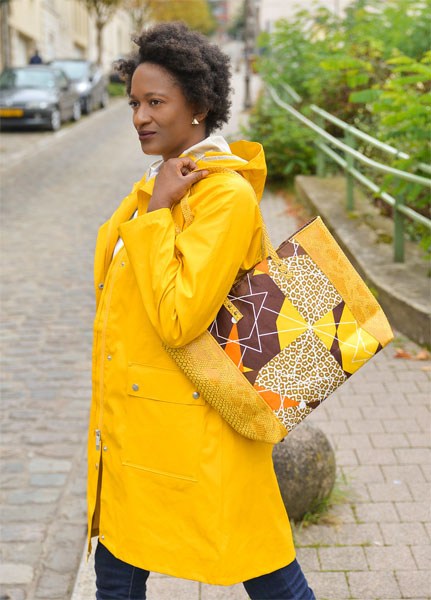 Sac Fourre-tout en Faux Cuir – Wondrous Yellow - BE BOLD BY DIAMANY